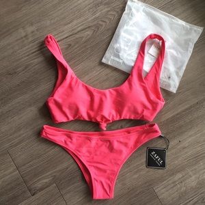 NWT Zaful Cheeky Bikini (Watermelon Pink)